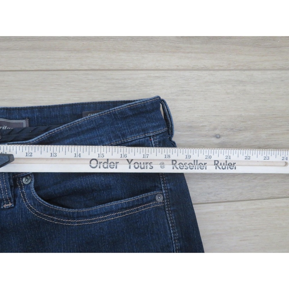 34 Heritage Jeans Mens 36x34 Blue Dark Wash Charisma Classic Fit Stretch Denim - Picture 10 of 12